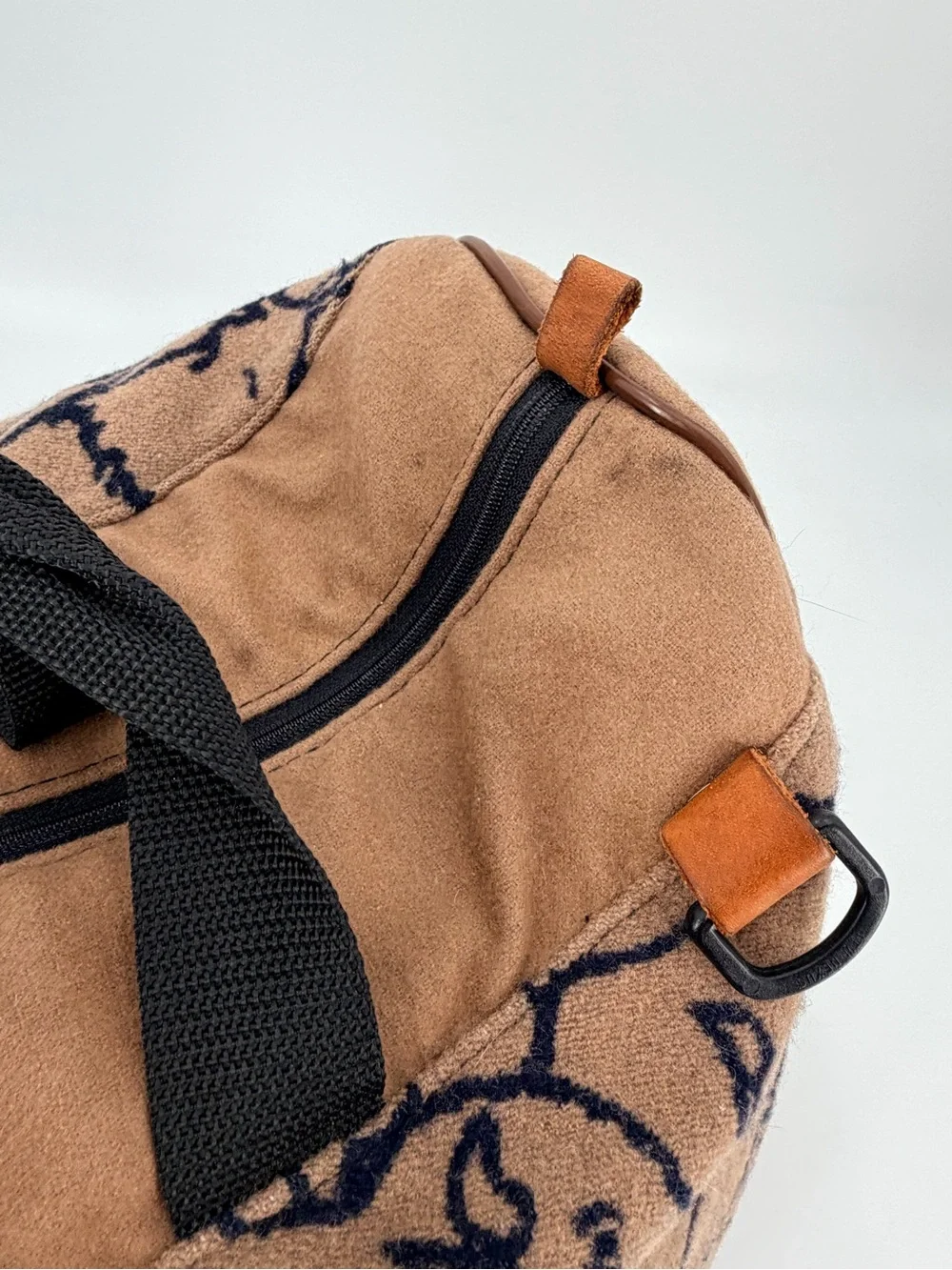 Vintage Pendleton Buffalo Wool Leather Duffle Overnight Bag FLAWS